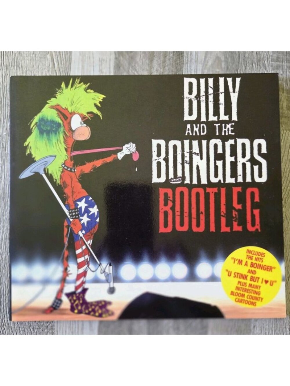 Berke Breathed Billy and the Boingers Bootleg 1987 Comic Book With Record Vtg